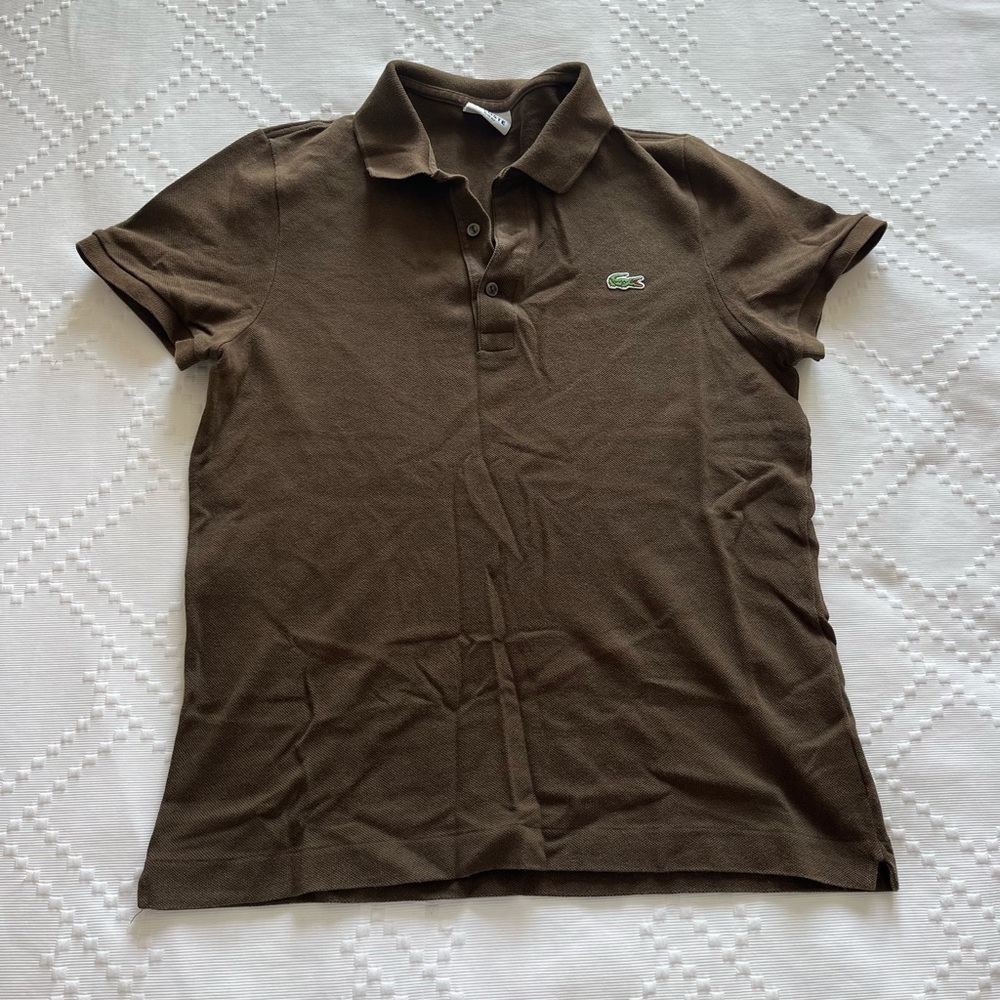 Lacoste Brown Slim Fit Polo Shirt